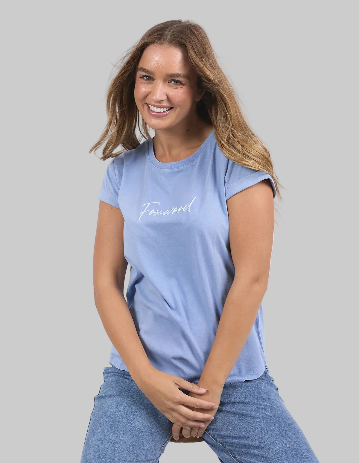 foxwood pale blue t-shirt
