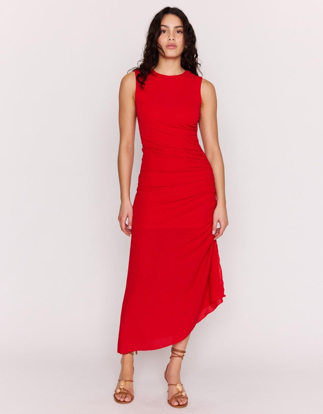 ROSA DRAWSTRING MIDI DRESS