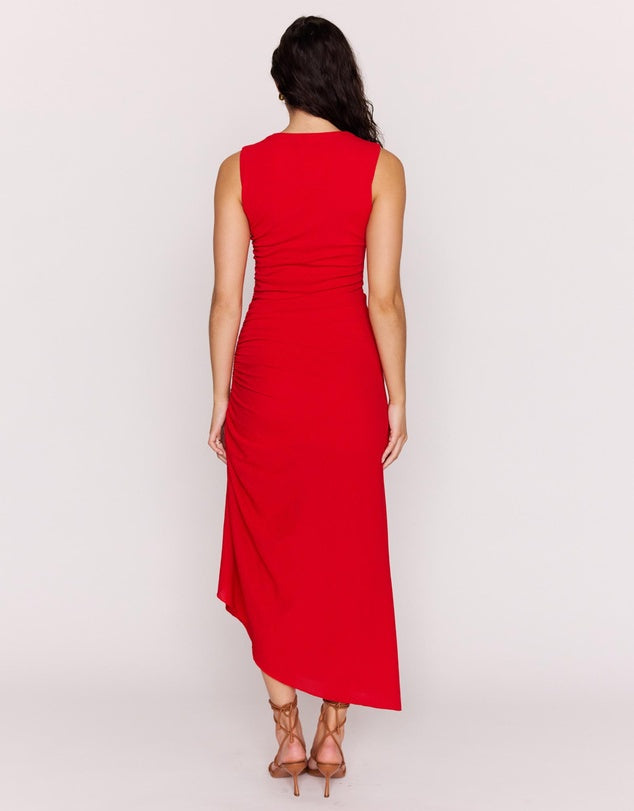 ROSA DRAWSTRING MIDI DRESS