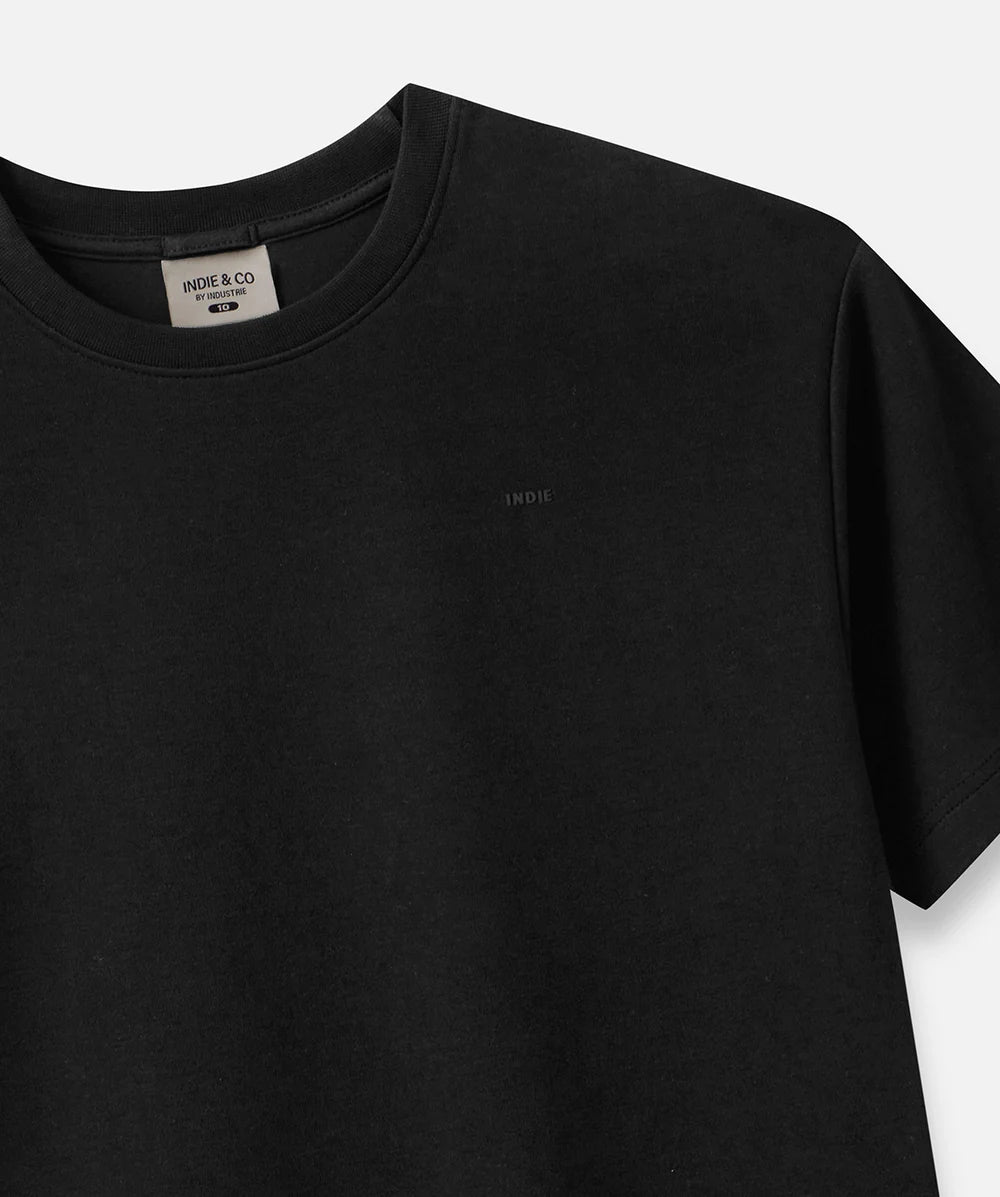 indie kids newport oversized tee black