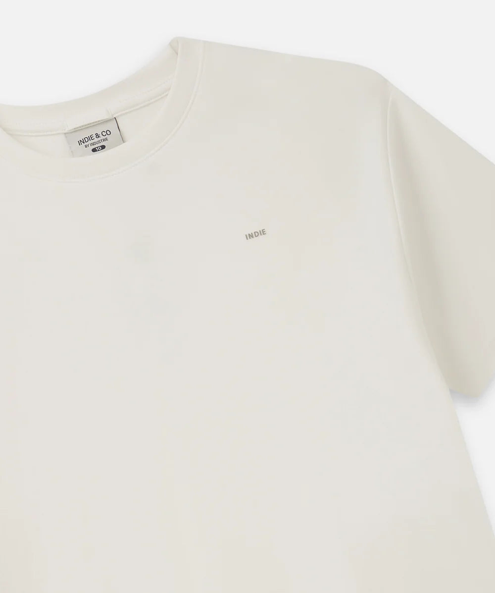 chalk tee oversized kids logo