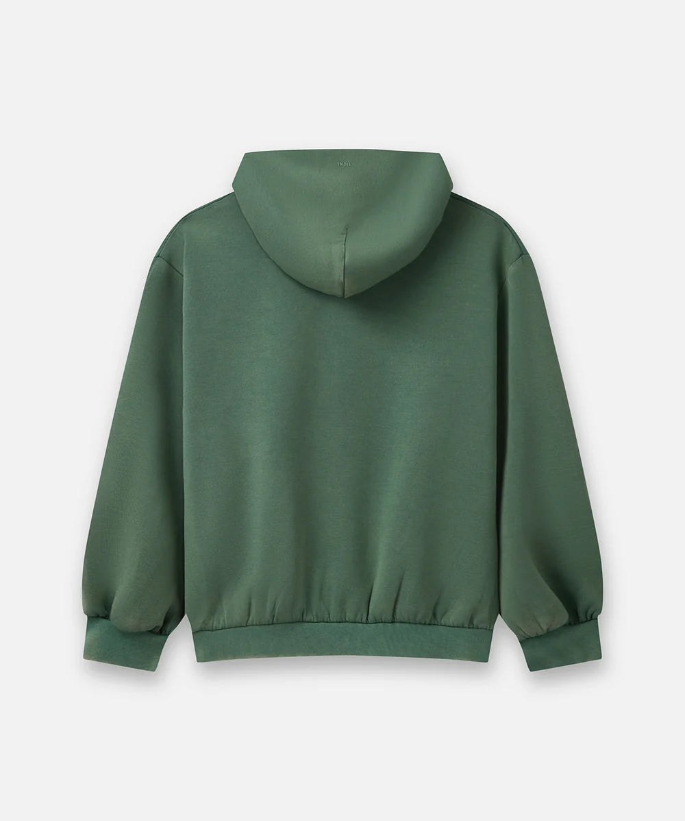 indie kids wash green hoodie