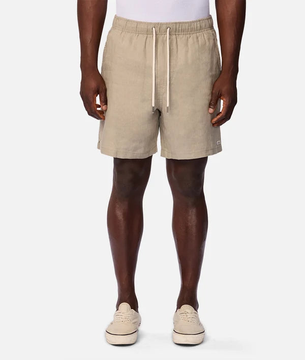 beige light brown linen short
