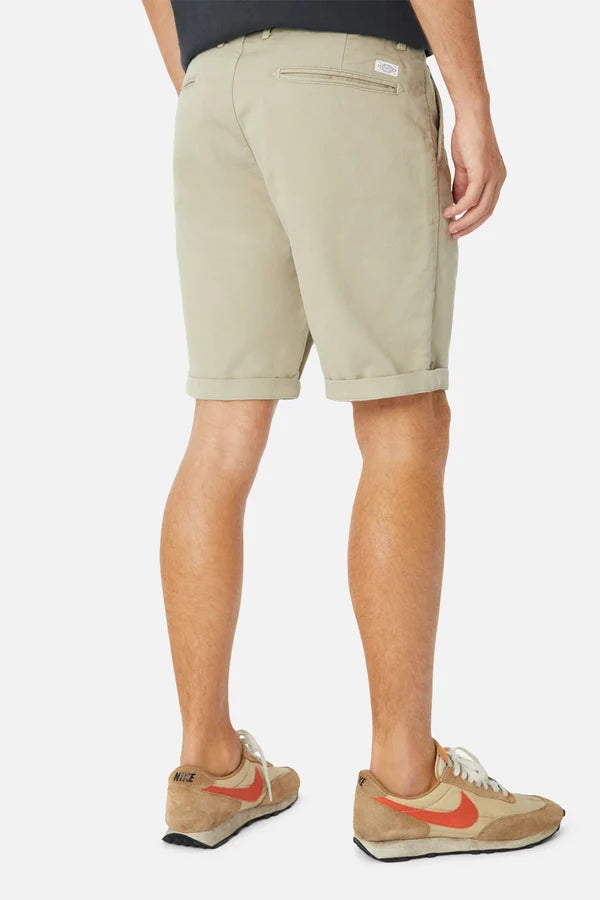 knee length chino short stone
