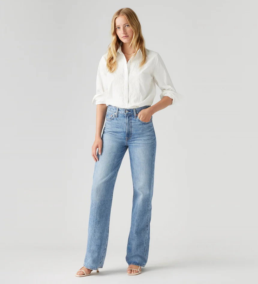 RIBCAGE WIDE LEG JEANS