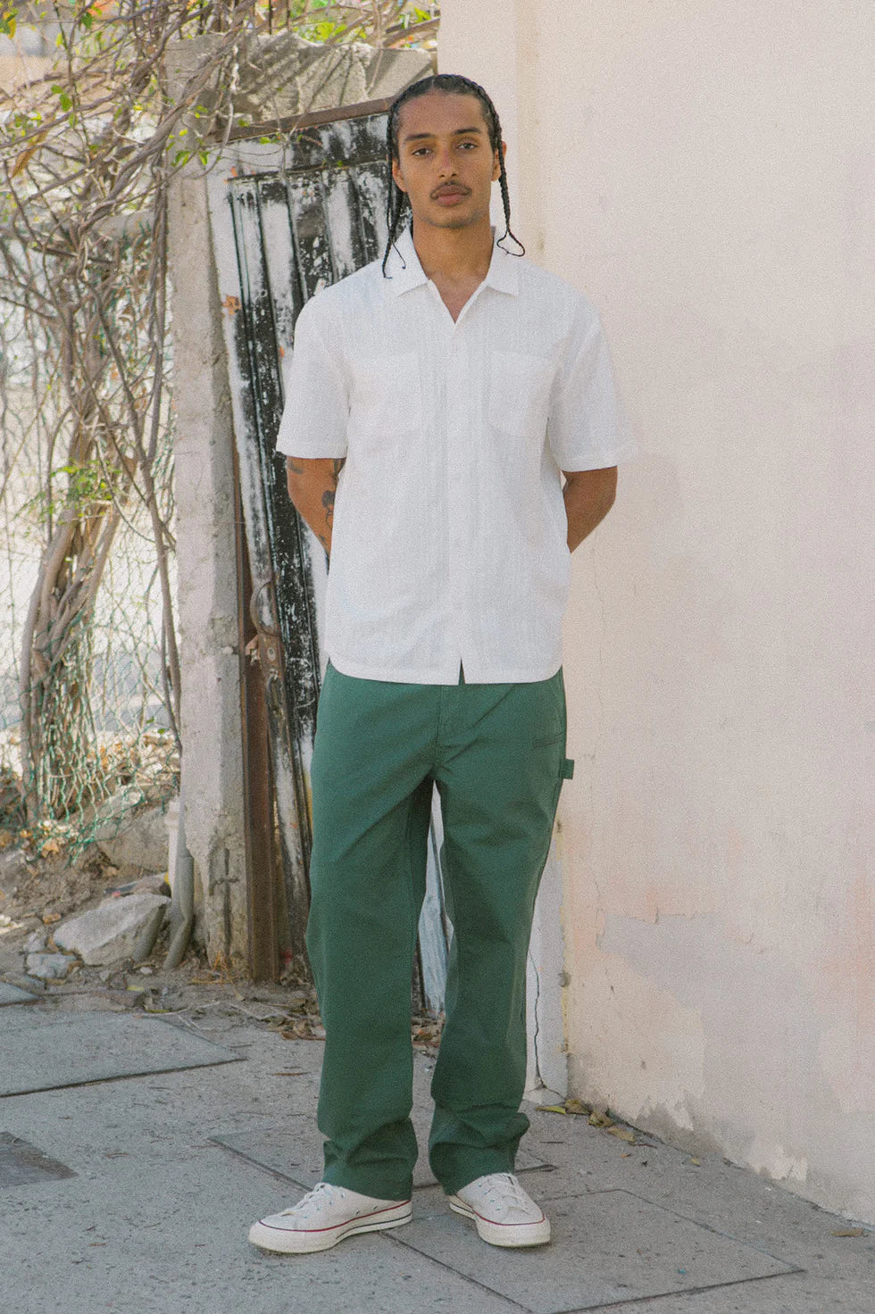 CRU STRIPED DOBBY S/S WVN