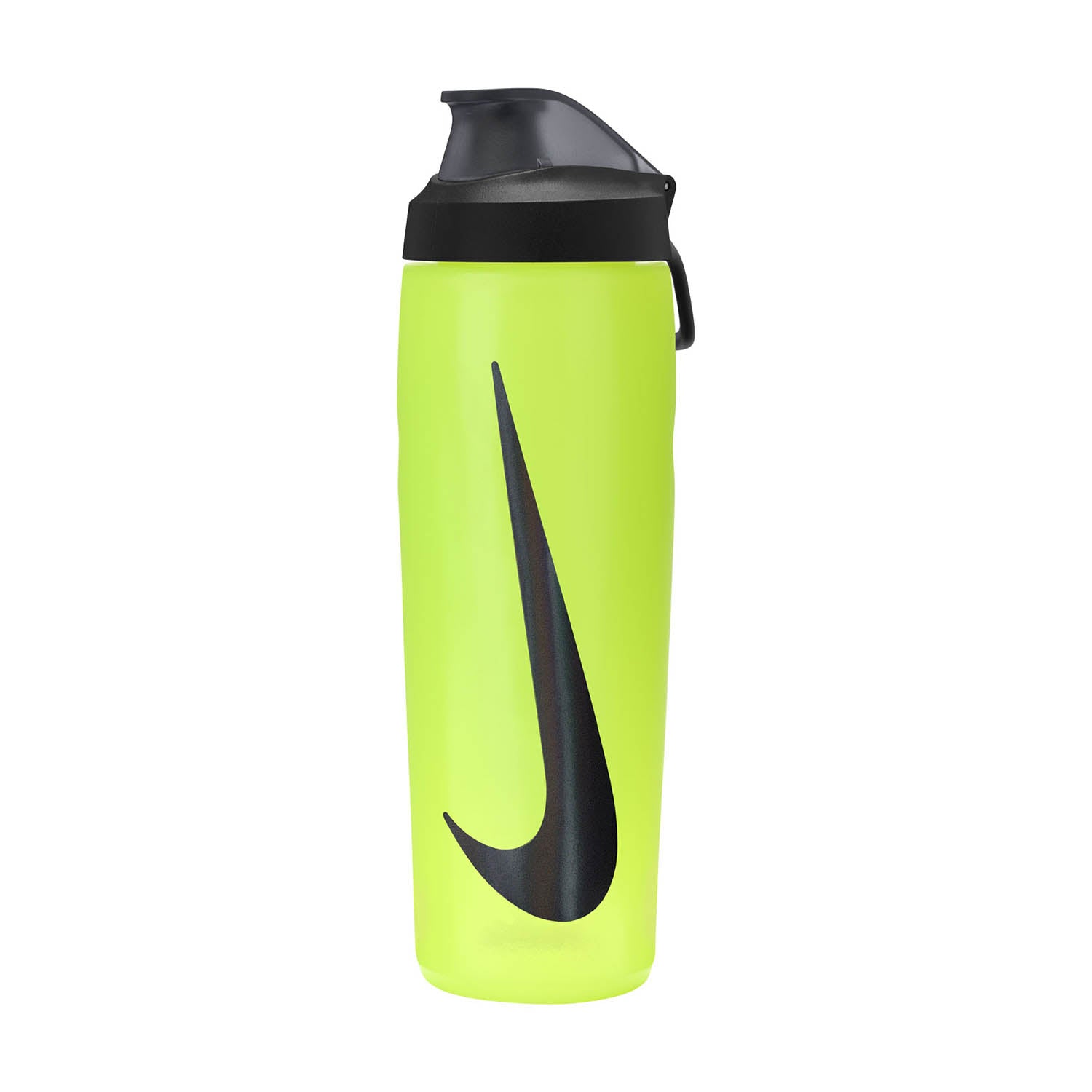 NIKE_DRINK_BOTTLE_REFUEL_LOCKING_BOTTLE_YELLOW_WITH_BLACK_LID_AND_BLACK_TICK