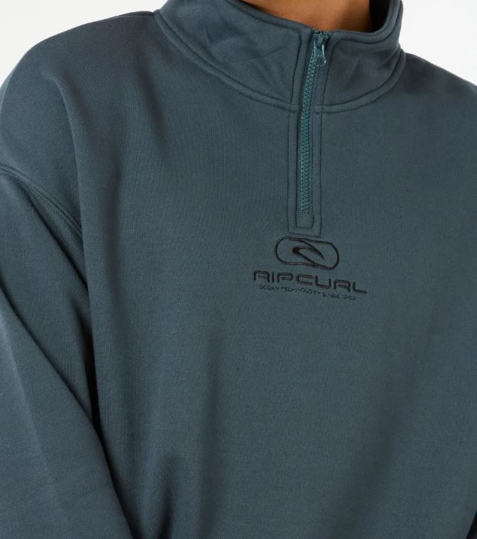 PILL ICON 1/4 ZIP CREW