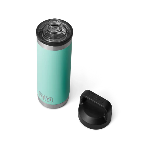 rambler 18oz, bottle with chug cap, seafoam yeti