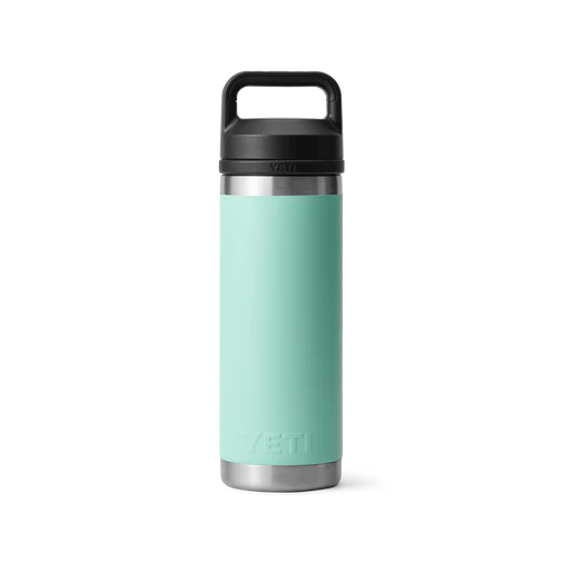 rambler 18oz, bottle with chug cap, seafoam yeti