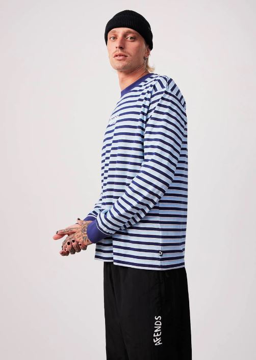 VIEWS RECYCLED STRIPED LONG SLEEVE TEE
