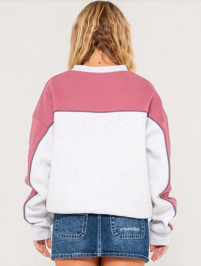 POLAR POPPED PANELLED CREW FLEECE