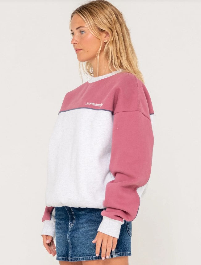 POLAR POPPED PANELLED CREW FLEECE
