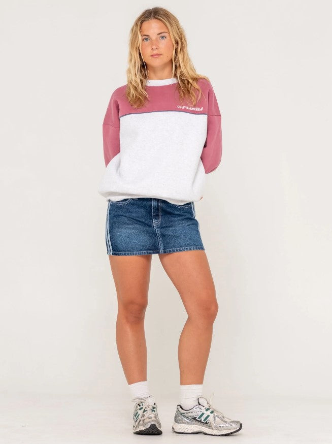 POLAR POPPED PANELLED CREW FLEECE