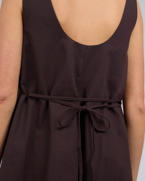TALLOW TIE MINI DRESS