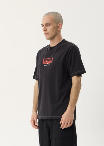 afends black red t-shirt 