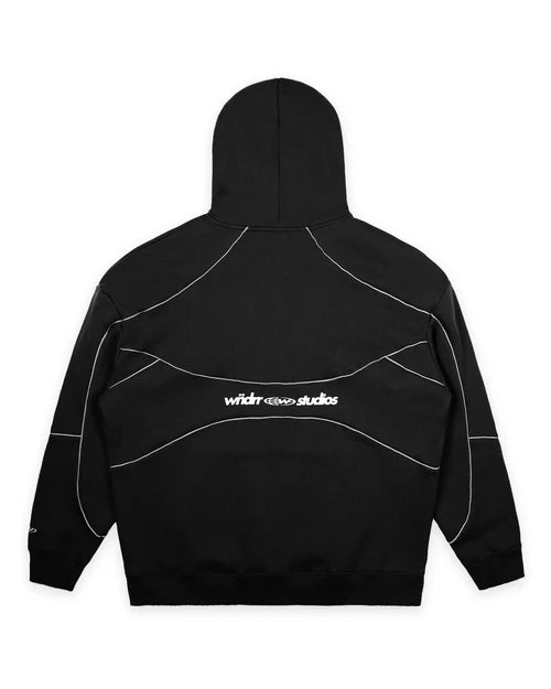 GLOBE PANEL HOOD SWEAT