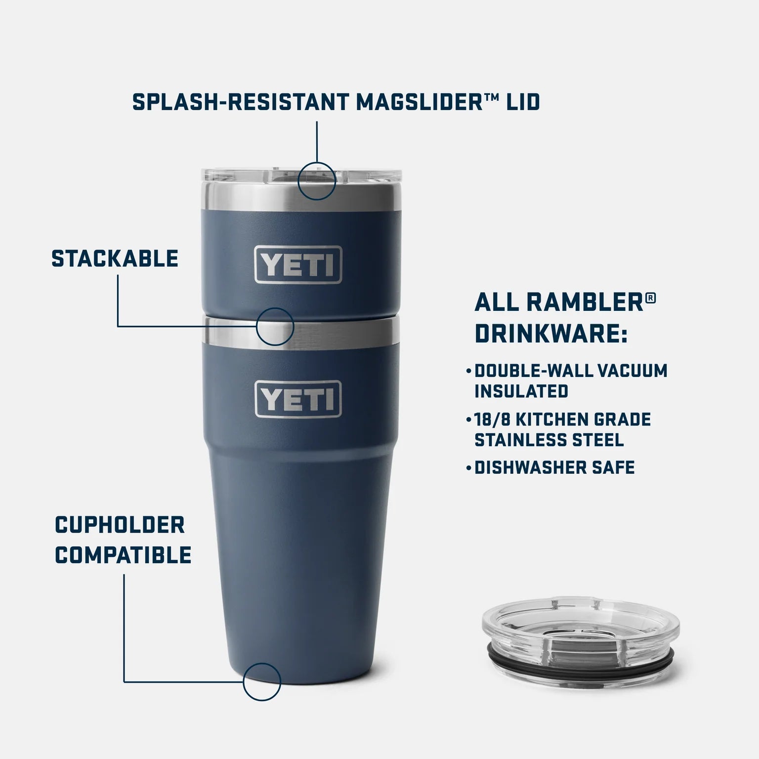 RAMBLER 20 OZ (591ML) STACKABLE CUP