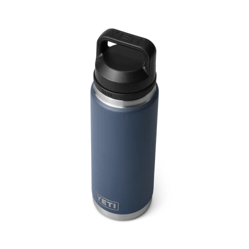 yeti, drinkware, bottle with chug lid, 26oz, navy