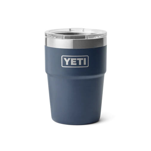 yeti rambler, 16oz stackable cup, navy