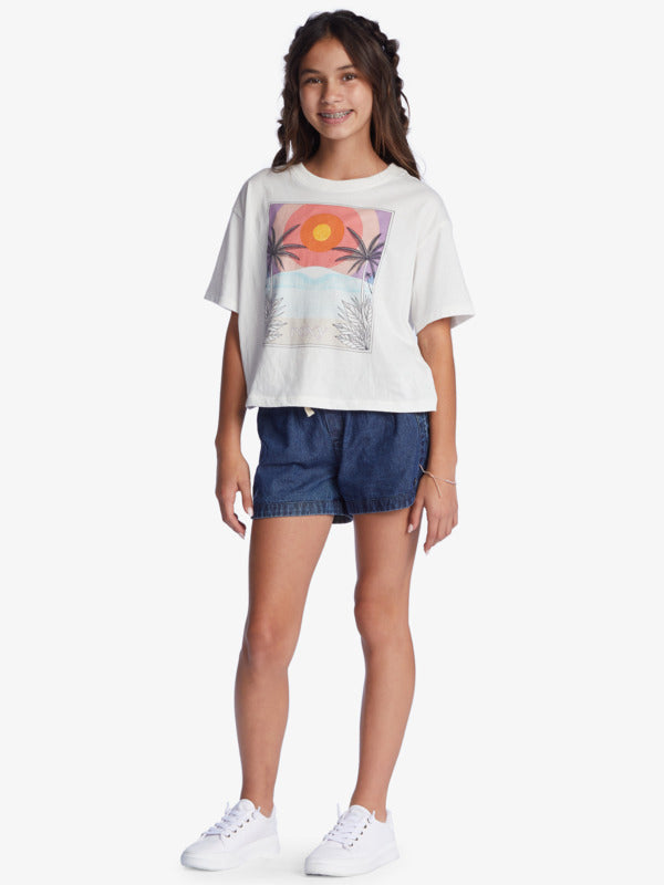 SUN FOR ALL SEASONS GIRLS 8-16 T-SHIRTS TOPS PRINTED WITH PATTERN SUMMER