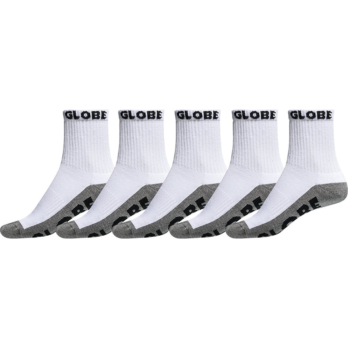 LARGE GLOBE QUARTER SOCK 5 PACK